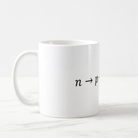 Mug Neutron À Proton Bêta Decay - Physique Nucléaire B (Gauche)