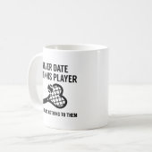 Mug Never date A Tennis Player (Devant gauche)