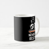 Mug Never Skip Rest Day Funny Bodybuilding Panda Worko (Devant droit)