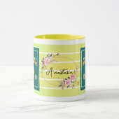 Mug Never Stop, Just Move – Personalized Floral Motiva (Centre)