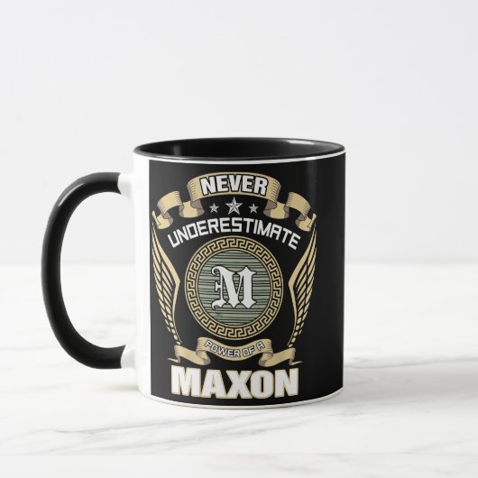 MUG NEVER_UNDERESTIMATE_POWER_OF_A_MAXON (Gauche)