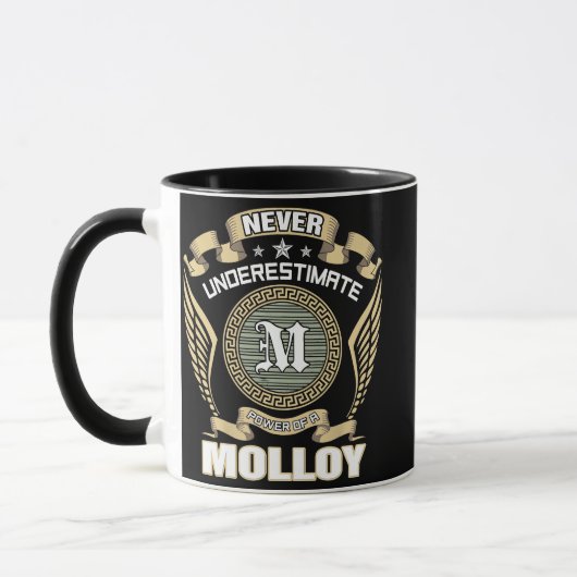 MUG NEVER_UNDERESTIMATE_POWER_OF_A_MOLLOY (Gauche)