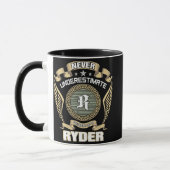 MUG NEVER_UNDERESTIMATE_POWER_OF_A_RYDER (Gauche)