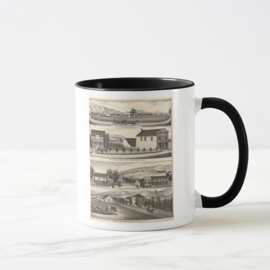 Mug Nevis, résidences vertes, fermes (Droite)