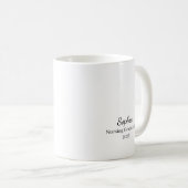 Mug New Beginnings Nursing Graduation Personalized (Devant droit)