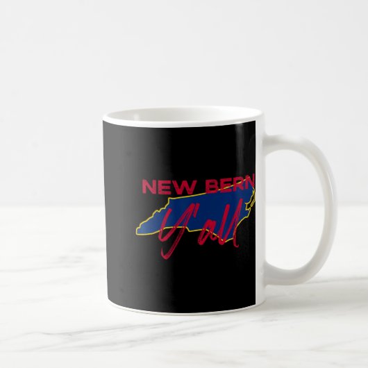 Mug New Bern North Carolina Y'all Nc Pride State Map C (Droite)