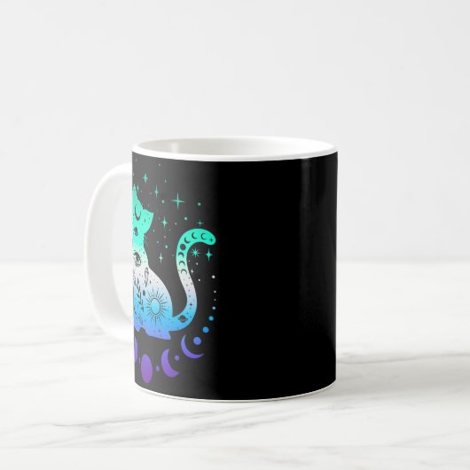 Mug New Blue Gay Male Mlm Pride Flag, Astrology Cat (Devant gauche)