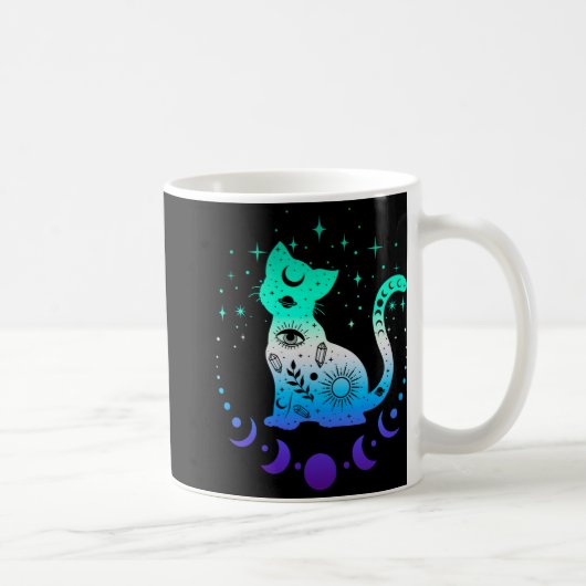 Mug New Blue Gay Male Mlm Pride Flag, Astrology Cat (Droite)