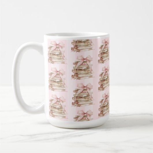Mug New Chapter Pink Bow Stripes (Gauche)