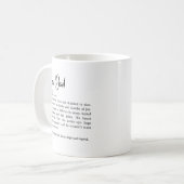 Mug New Dad Definition – Funny and Heartwarming Quote (Devant gauche)