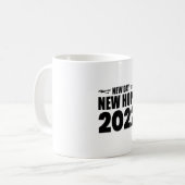 Mug New Day New Hope 2022-happy new year-drôle (Devant gauche)