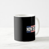 Mug New England Usa Flag Patriotic State Varsity New E (Devant droit)