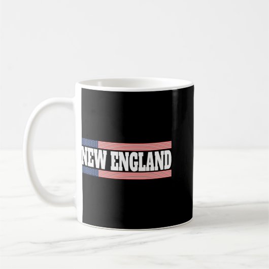 Mug New England Usa Flag Patriotic State Varsity New E (Gauche)
