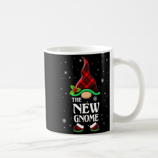 Mug New Gnome Red Plaid Matching Family Christmas Paja (Droite)