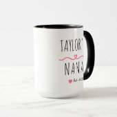Mug New Grandma with Custom Name, Title & Est. Year (Devant droit)