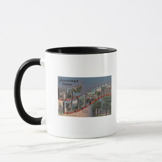 Mug New Hampshire (Capitale d'Etat/Fleur) (Gauche)