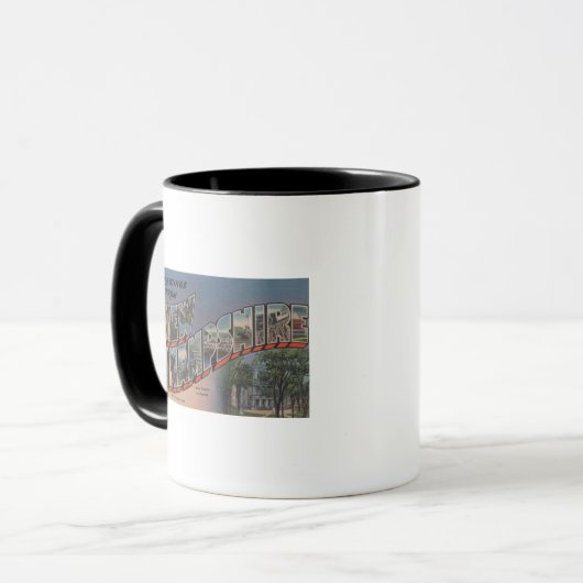 Mug New Hampshire (Capitale d'Etat/Fleur) (Devant gauche)