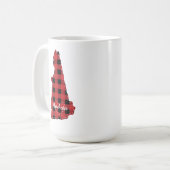 Mug New Hampshire Hometown State Plaid Christmas (Devant gauche)
