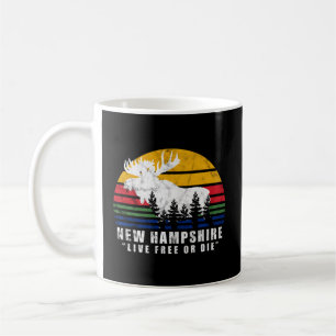 Mug New Hampshire Live Free Ou Die Moose Forest