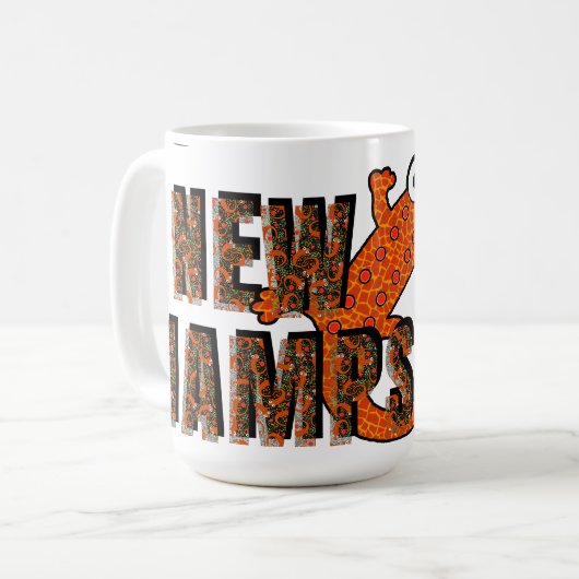 Mug New Hampshire State Symbol Red Spotted Newt Forest (Devant gauche)