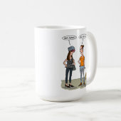 Mug New jeans? No, new cat. Folded Greeting Card (Devant droit)