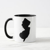 Mug New Jersey en noir et blanc (Gauche)