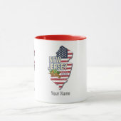 Mug New Jersey United States Retro Map USA Souvenir (Centre)