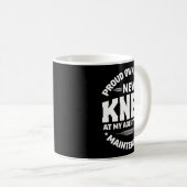 Mug New Knee Replacement Surgery Get Well Recovery Gag (Devant droit)