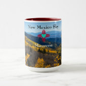 Mug New Mexico Sky Zia Heart Personnaliser Nom Thé Cad (Centre)