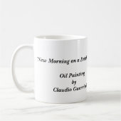 Mug "New Morning huile sur canal néerlandais "… - (Gauche)