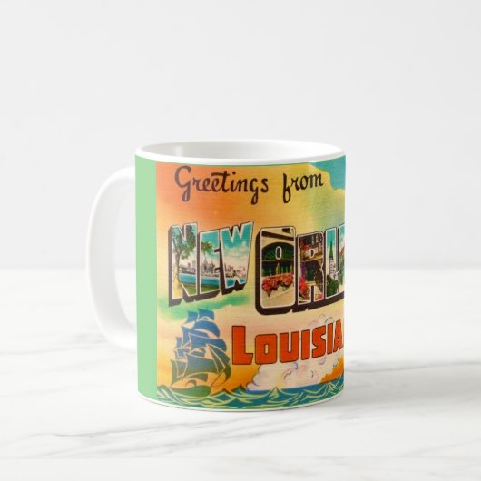 Mug New Orleans Greeting (Devant gauche)