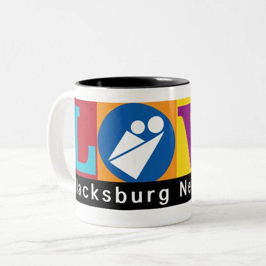 Mug New School Merch de Blacksburg (Devant gauche)