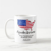 Mug New U.S. Citizen – American Map Citizenship Day (Gauche)