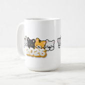 Mug New Year 2026 Cute Cats for cats lovers (Devant gauche)