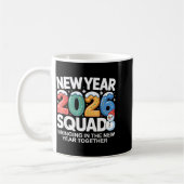 Mug New Year 2026 Squad Funny Snowman Holiday Celebrat (Gauche)