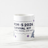 Mug New Year Gift for Tired Moms, Zero Sleep! (Centre)