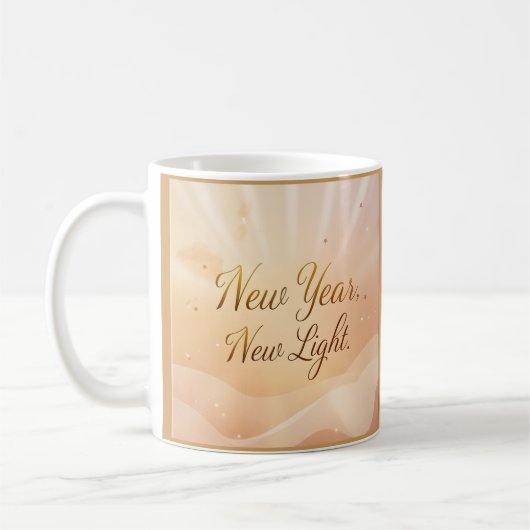Mug New Year, New Light” – Golden Dawn Sunrise Design (Gauche)