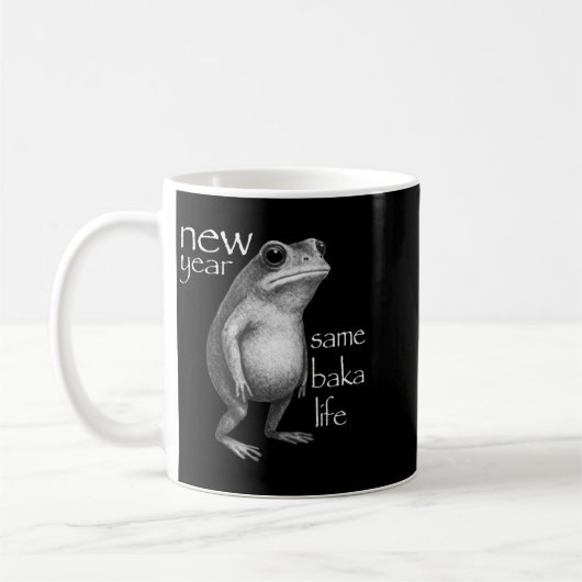 Mug New Year Same Baka Life Funny Frog Joke  (Gauche)
