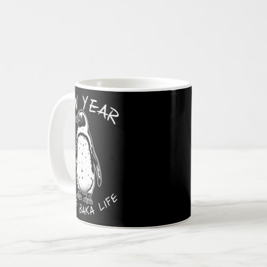 Mug New Year Same Baka Life Funny Penguin Meme  (Devant gauche)