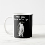 Mug New Year Same Baka Life Humor Penguin Joke  (Gauche)