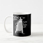 Mug New Year Same Baka Life Penguin Funny Joke Sarcast (Gauche)