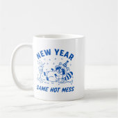 Mug New Year Same Hot Mess Raccoon Fun Party (Gauche)