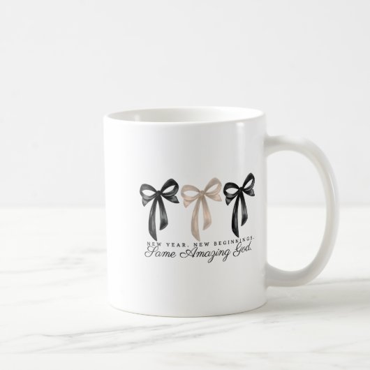 Mug New Years Christian Coquette Faith New Beginnings  (Droite)