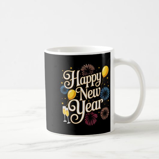 Mug New Years Eve 2026 Party Countdown Fireworks Happy (Droite)