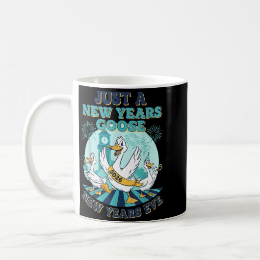 Mug New Years Goose 2026 Celebration Fun  (Gauche)