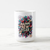 Mug New Year's Party Horn T-Shirt, Confetti Burst (Centre)