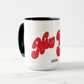 Mug New-York 1898 Red Arc Logo Typography  (Devant gauche)