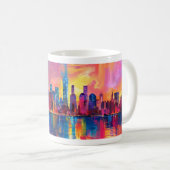 Mug New York Abstrait - Design 1 (Devant droit)