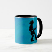 Mug New York Boogie Nights Guitare Bleu (Devant droit)