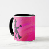 Mug New York Boogie Nights Guitare Hot Pink (Devant gauche)